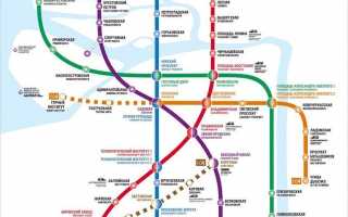 Карта метро Санкт-Петербурга в 2020 році: нові станції на схемі