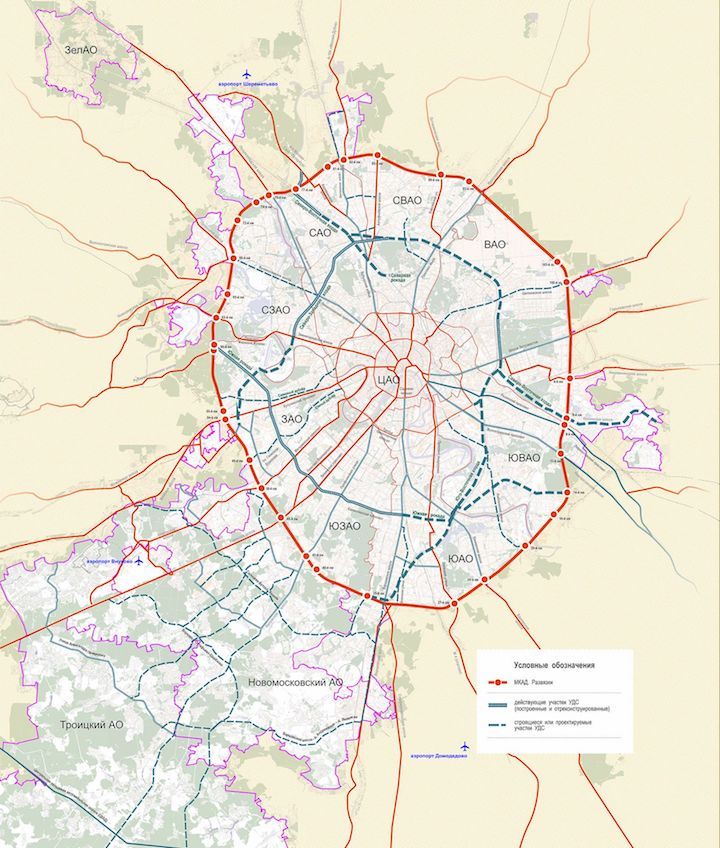 План доріг Москви на 2020 рік