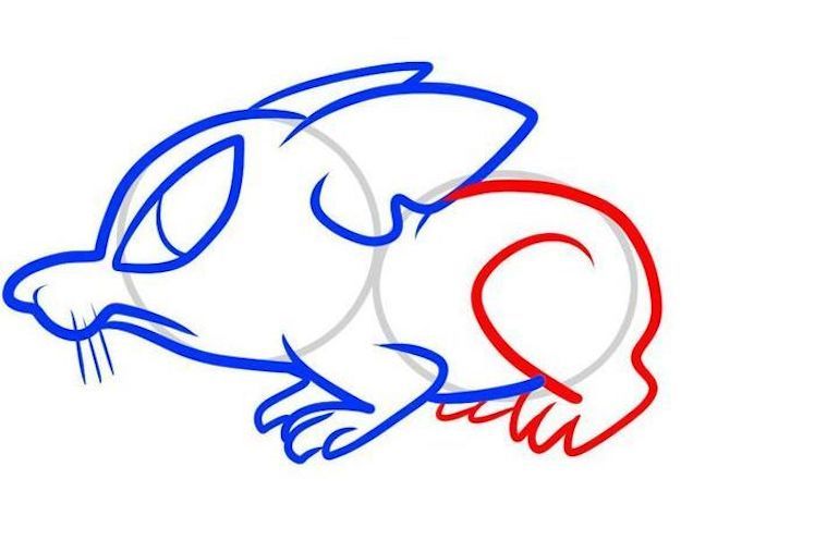 Як намалювати пацюка на Новий 2020 рік у азіатському мультиплікаційному стилі
